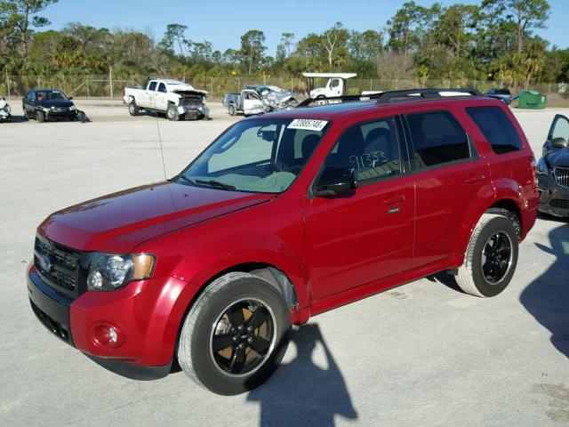 1FMCU03G29KC47768 - 2009 FORD ESCAPE XLT RED photo 2