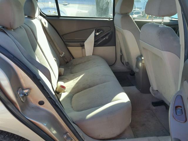 1G1ZS58F58F103181 - 2008 CHEVROLET MALIBU LS TAN photo 6