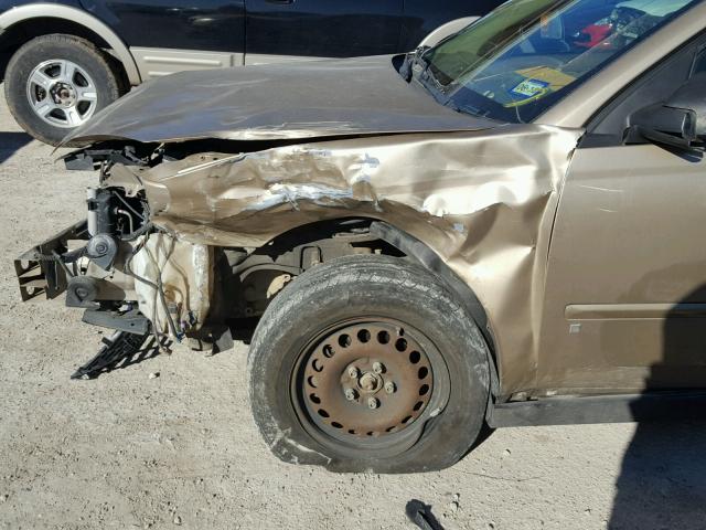 1G1ZS58F58F103181 - 2008 CHEVROLET MALIBU LS TAN photo 9