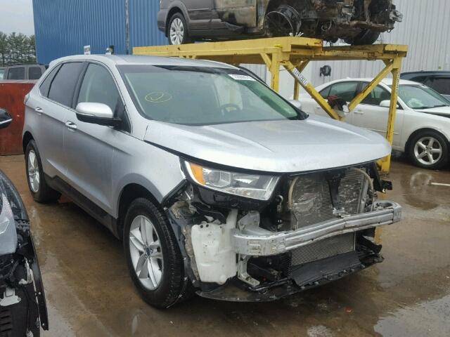 2FMTK4J92FBB17240 - 2015 FORD EDGE SEL SILVER photo 1