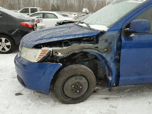 3D4GG57V69T242979 - 2009 DODGE JOURNEY SX BLUE photo 9