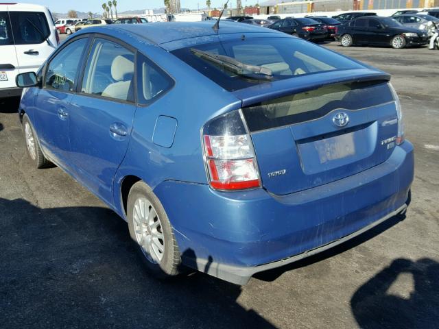 JTDKB20U053115916 - 2005 TOYOTA PRIUS BLUE photo 3