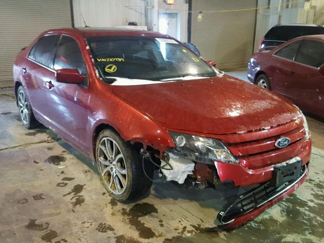 3FAHP0HA9BR210939 - 2011 FORD FUSION SE RED photo 1