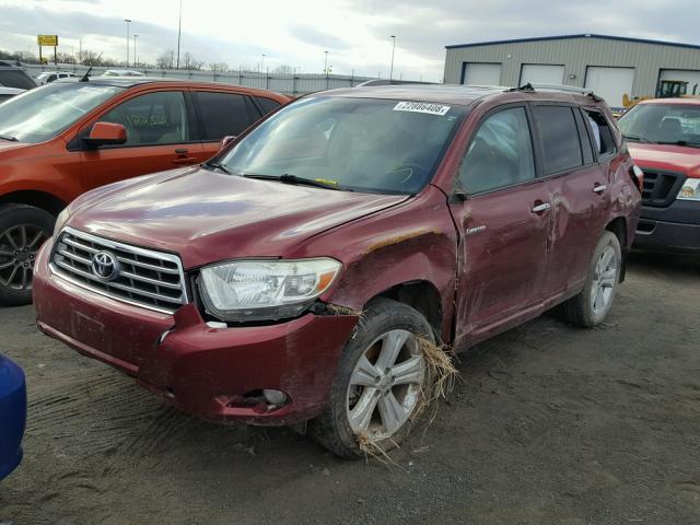 JTEES42A792146857 - 2009 TOYOTA HIGHLANDER MAROON photo 2