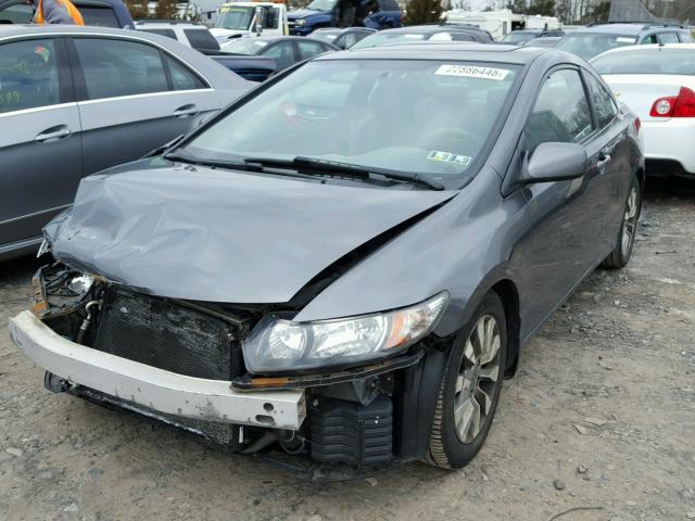 2HGFG1B82AH520889 - 2010 HONDA CIVIC EX GRAY photo 2