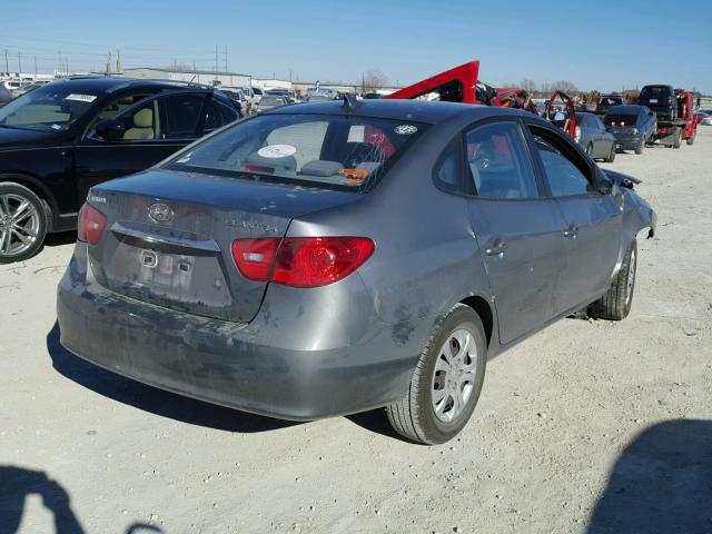 KMHDU4AD1AU069185 - 2010 HYUNDAI ELANTRA BL GRAY photo 4