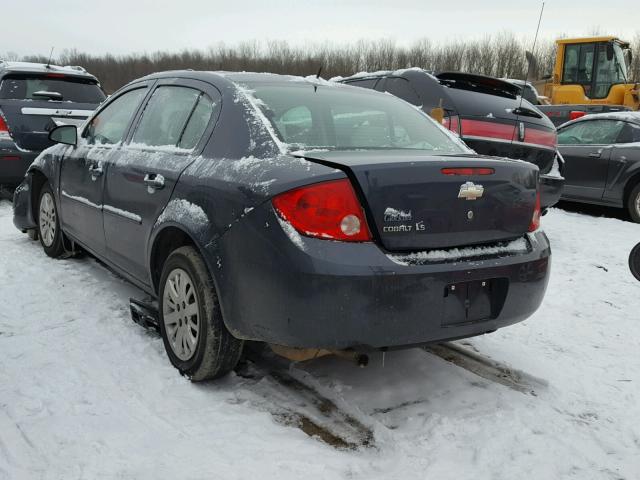 1G1AS58H397243191 - 2009 CHEVROLET COBALT LS GRAY photo 3