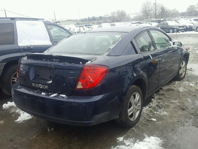 1G8AN15F17Z166231 - 2007 SATURN ION LEVEL BLUE photo 4