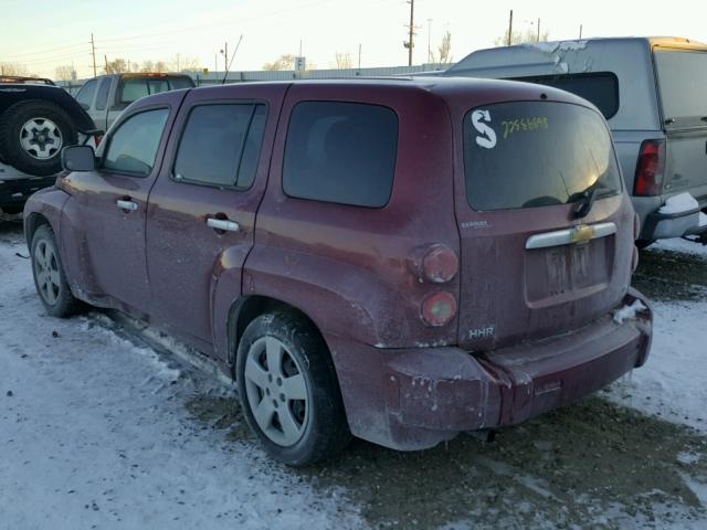 3GNDA13D57S596834 - 2007 CHEVROLET HHR LS MAROON photo 3