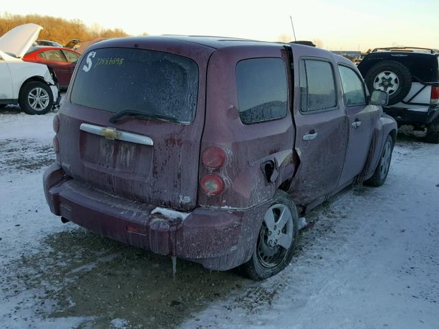 3GNDA13D57S596834 - 2007 CHEVROLET HHR LS MAROON photo 4