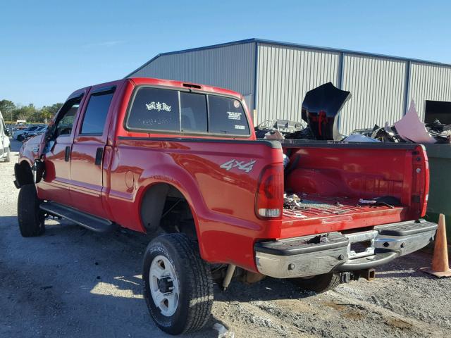 1FTNW21P23EC84217 - 2003 FORD F250 SUPER RED photo 3