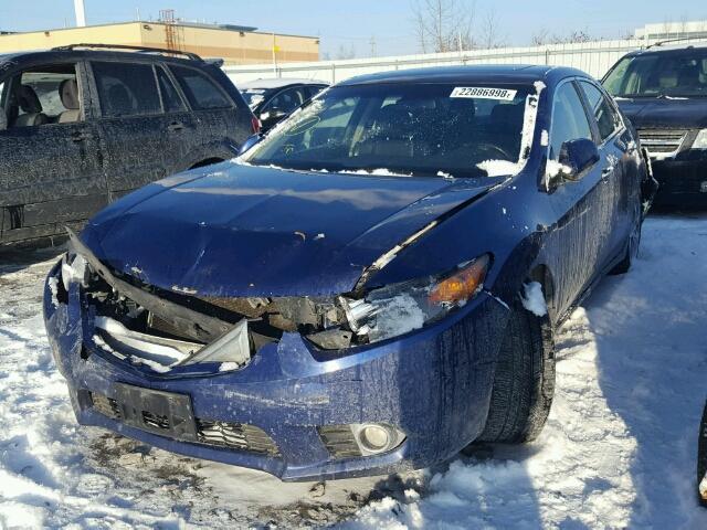 JH4CU2F64BC800518 - 2011 ACURA TSX BLUE photo 2