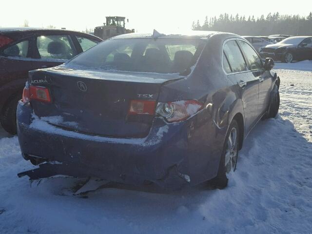 JH4CU2F64BC800518 - 2011 ACURA TSX BLUE photo 4