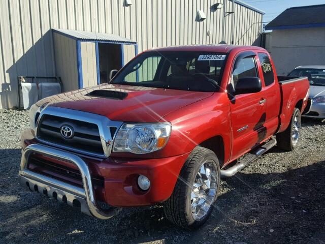 5TETX22N49Z642506 - 2009 TOYOTA TACOMA ACC RED photo 2