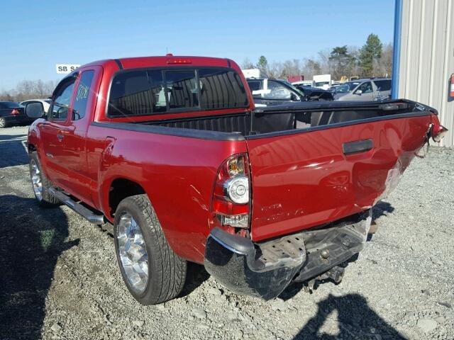 5TETX22N49Z642506 - 2009 TOYOTA TACOMA ACC RED photo 3