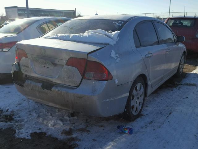 2HGFA16558H327535 - 2008 HONDA CIVIC LX SILVER photo 4