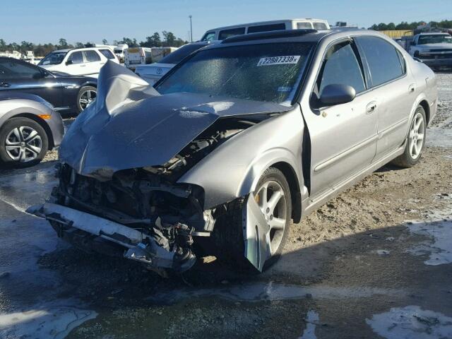 JN1DA31D62T400263 - 2002 NISSAN MAXIMA GLE GRAY photo 2