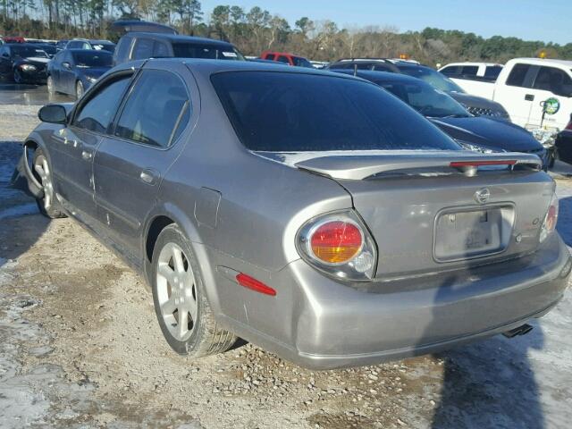 JN1DA31D62T400263 - 2002 NISSAN MAXIMA GLE GRAY photo 3