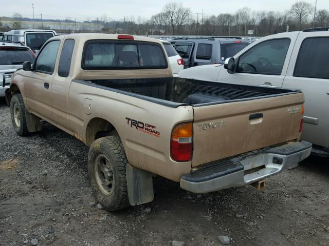 4TASM92N3XZ402171 - 1999 TOYOTA TACOMA XTR BEIGE photo 3