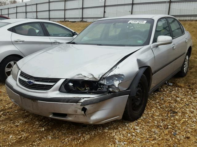 2G1WF52E349100662 - 2004 CHEVROLET IMPALA SILVER photo 2