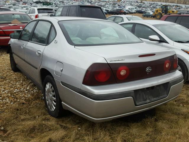 2G1WF52E349100662 - 2004 CHEVROLET IMPALA SILVER photo 3