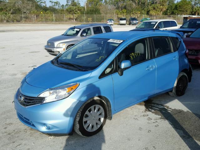 3N1CE2CP5EL366262 - 2014 NISSAN VERSA NOTE BLUE photo 2