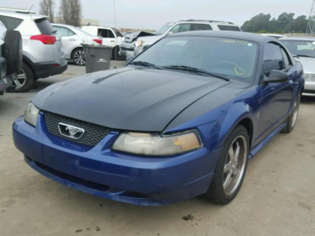 1FAFP40444F116911 - 2004 FORD MUSTANG BLUE photo 2