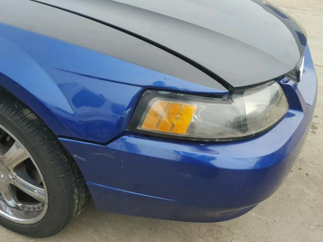 1FAFP40444F116911 - 2004 FORD MUSTANG BLUE photo 9