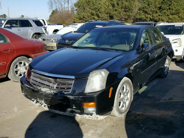 1G6DM57T160130724 - 2006 CADILLAC CTS BLACK photo 2