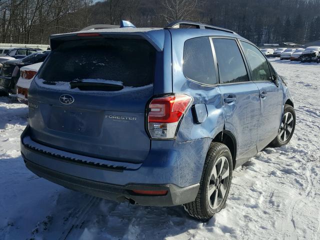 JF2SJAEC1JH461811 - 2018 SUBARU FORESTER 2 BLUE photo 4