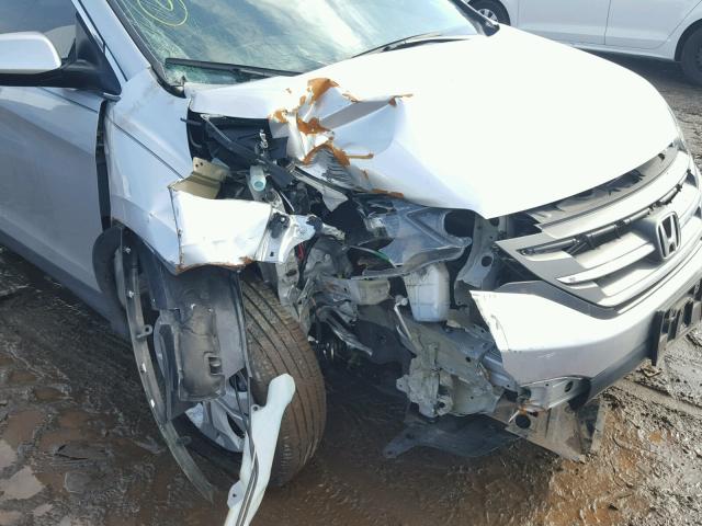 2HKRM4H54DH625402 - 2013 HONDA CR-V EX SILVER photo 9