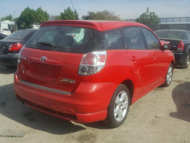 2T1KR32E37C659392 - 2007 TOYOTA COROLLA MA RED photo 4