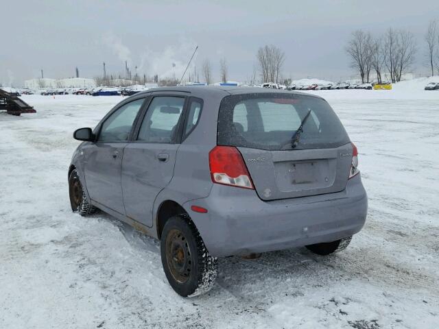 KL2TD65647B721652 - 2007 PONTIAC WAVE GRAY photo 3