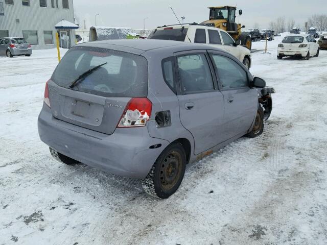 KL2TD65647B721652 - 2007 PONTIAC WAVE GRAY photo 4