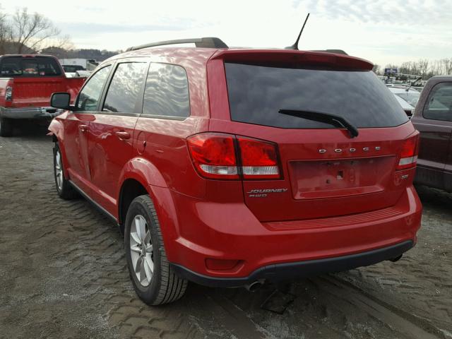 3C4PDDBG3FT557971 - 2015 DODGE JOURNEY SX RED photo 3