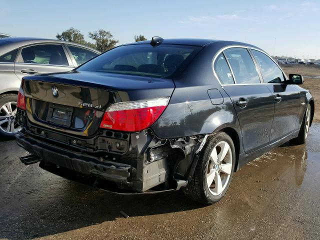 WBANV13598CZ58937 - 2008 BMW 528 XI BLACK photo 4