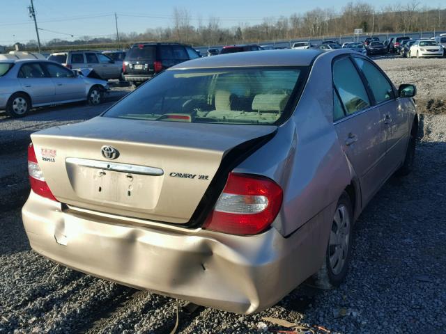 4T1BE30K83U168376 - 2003 TOYOTA CAMRY LE TAN photo 4