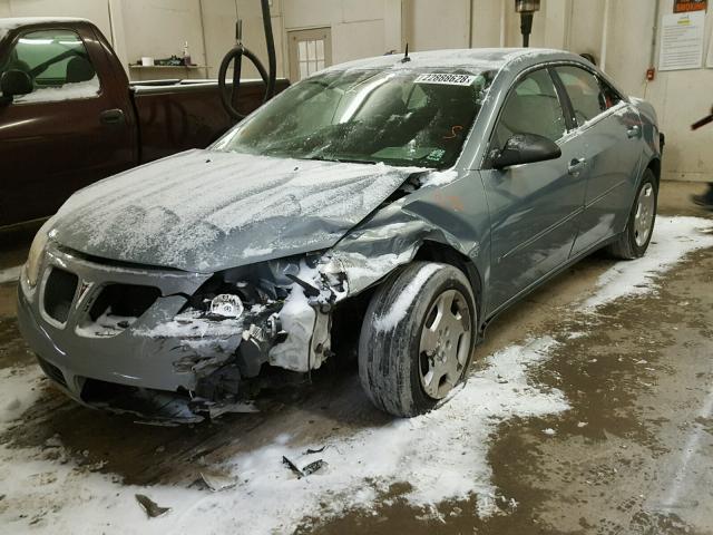 1G2ZF57B384115372 - 2008 PONTIAC G6 VALUE L GRAY photo 2