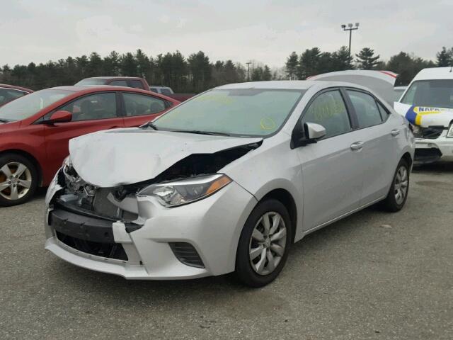 2T1BURHE9GC640628 - 2016 TOYOTA COROLLA L SILVER photo 2