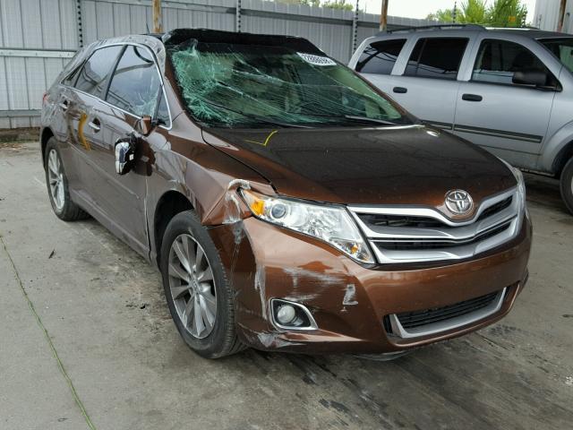 4T3ZA3BBXEU081211 - 2014 TOYOTA VENZA LE BROWN photo 1