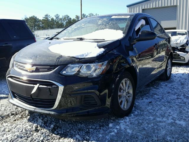 1G1JD5SHXH4139316 - 2017 CHEVROLET SONIC LT BLACK photo 2