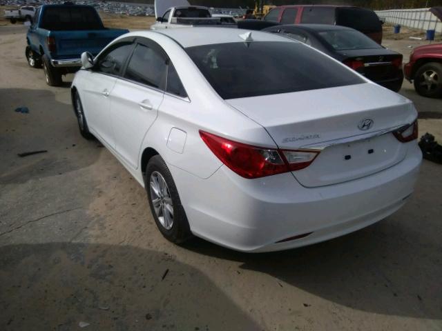 5NPEB4AC2CH465533 - 2012 HYUNDAI SONATA GLS WHITE photo 3