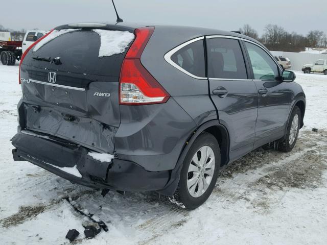 5J6RM4H53EL072216 - 2014 HONDA CR-V EX GRAY photo 4