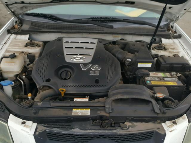 5NPEU46F87H186994 - 2007 HYUNDAI SONATA SE WHITE photo 7