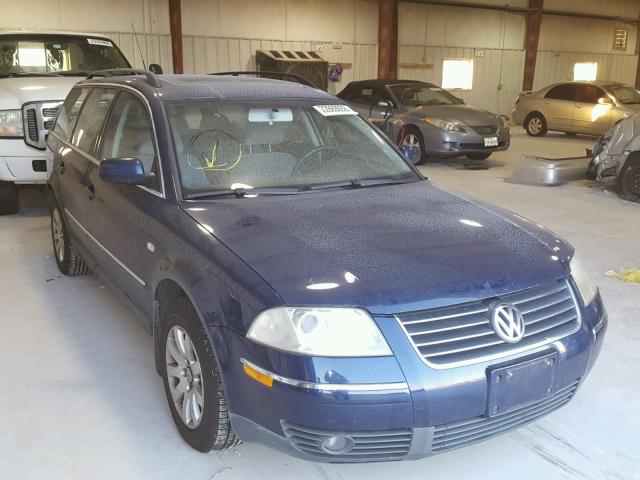 WVWVD63B33E233128 - 2003 VOLKSWAGEN PASSAT GLS BLUE photo 1