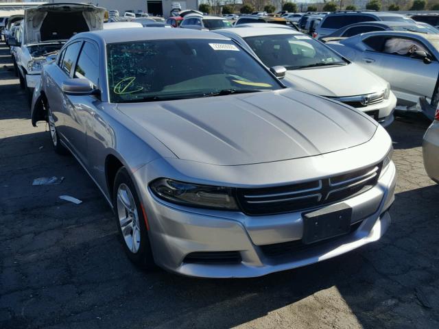 2C3CDXBG9FH753331 - 2015 DODGE CHARGER SE SILVER photo 1