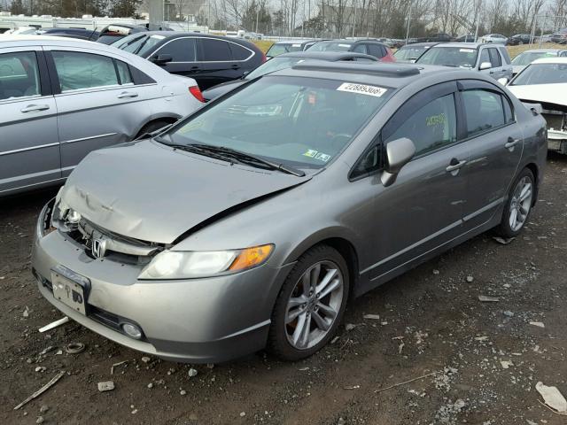 2HGFA55508H701929 - 2008 HONDA CIVIC SI GRAY photo 2