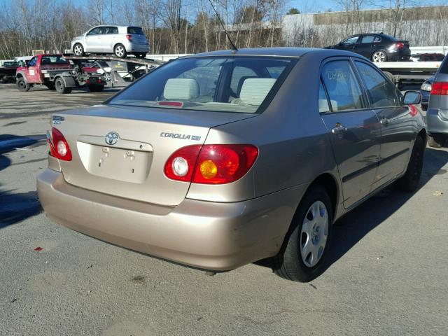 2T1BR32E44C276685 - 2004 TOYOTA COROLLA CE TAN photo 4