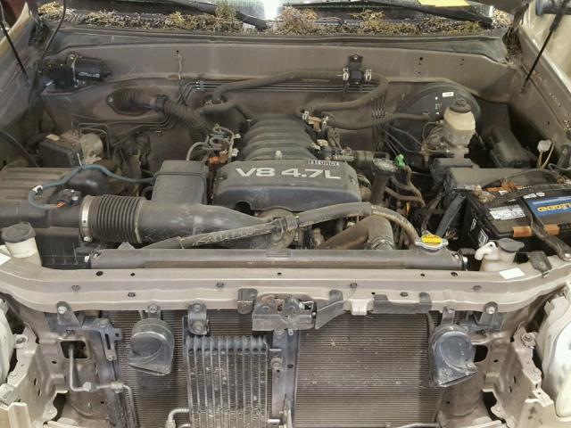 5TBET34185S482358 - 2005 TOYOTA TUNDRA DOU GOLD photo 7