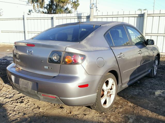 JM1BK323X41163105 - 2004 MAZDA 3 S GRAY photo 4